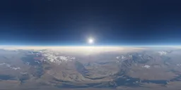 Above Atmosphere Sunny Evening