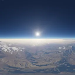 Above Atmosphere Sunny Evening