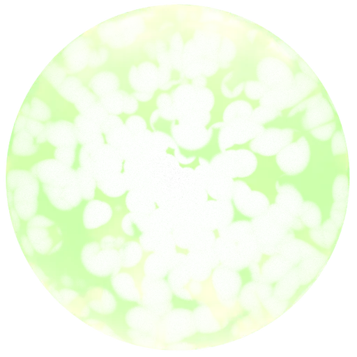 Green ectoplasmic PBR shader for Blender, procedural single-node configuration, versatile for 3D FX materials.