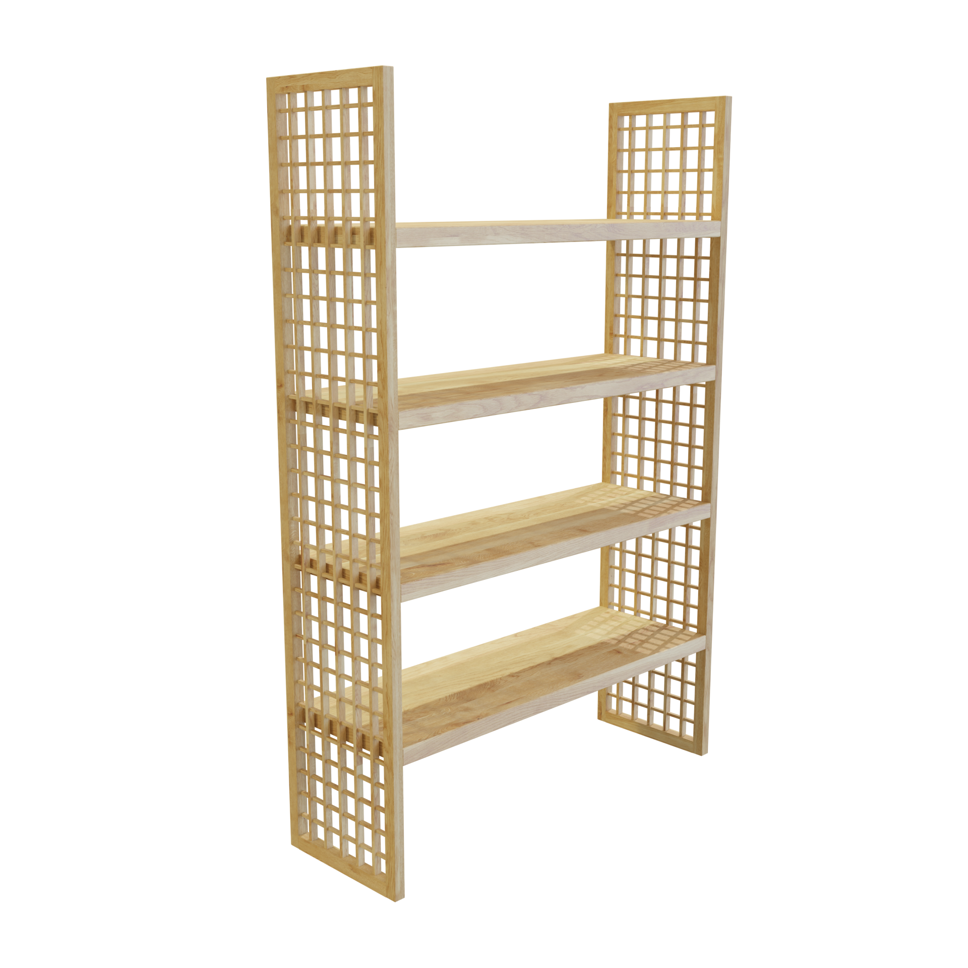 Wooden Bookshelf FREE 3D Bookcase models BlenderKit