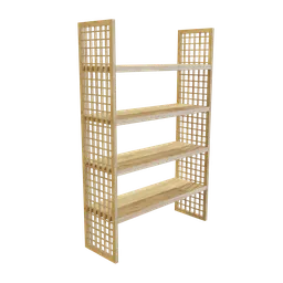 "Get organized with our simple Wooden Oak bookshelf 3D model for Blender 3D. This model features multiple shelves, a center ladder, and a sleek design perfect for any room. Made with top-of-the-line rendering software such as Redshift and Octane Render, this renders beautifully for a photorealistic touch."