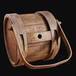 1700s All Wooden Canteen