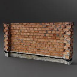 Brazilian brick wall