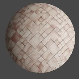High-resolution PBR Escala Tile material for 3D modeling in Blender, seamless texture for architectural visualization.