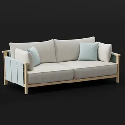 Scandinavian Wooden Sofa