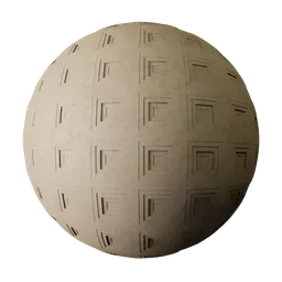 High-resolution Pantheon-inspired concrete PBR texture for 3D rendering in Blender and other 3D applications.