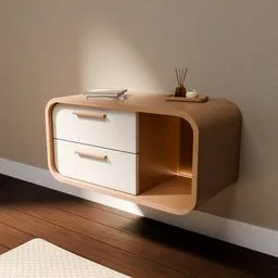 Minimalist Japandi Floating Nightstand