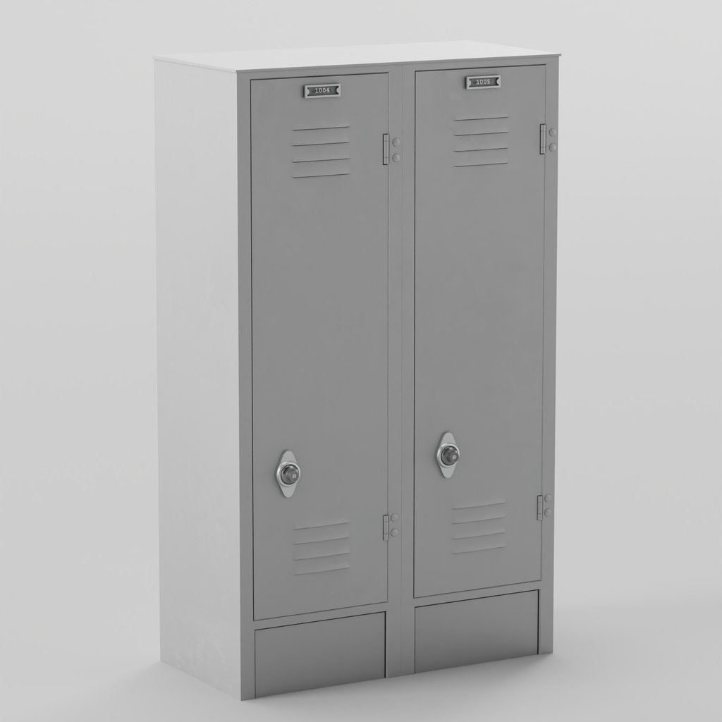 Double Locker | Cabinets models | Blendkit