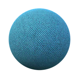 High-resolution PBR Cotton Azure texture suitable for Blender 3D and other visualization software.