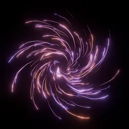 Spiral Burst Trails