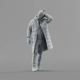 Lowpoly Male Standing