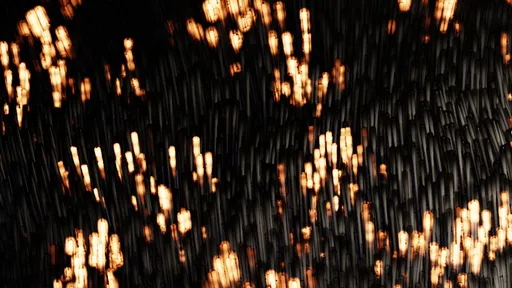 Fiber Optic Glowing Strand Array