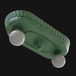 Twin-Bulb Ceiling Light Painted