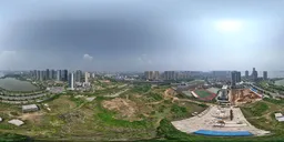 Highsky old building lake