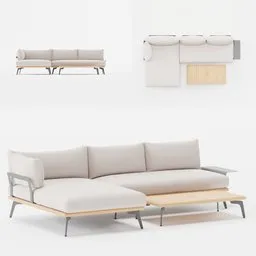Set sofa and table