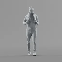 Lowpoly Male Walking