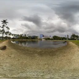 City Park Cloudy Day Sky