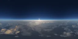 Above Earth Atmosphere Clouds Sunset