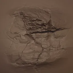 Cracked Rock Rugged Brush