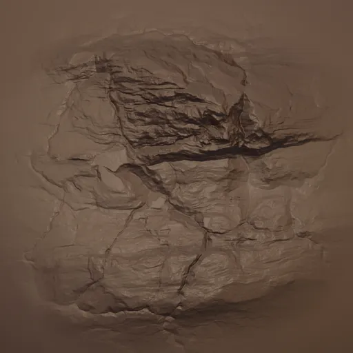 Cracked Rock Rugged Brush