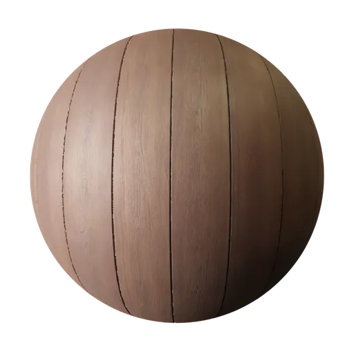 2K PBR wood flooring texture for Blender with realistic displacement and detailed surface, suitable for 3D modeling and rendering.