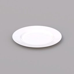 white plate shallow
