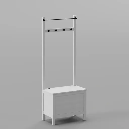 IKEA Hemnes storage bench white
