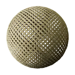 Textured 3D PBR wood material suitable for Blender and other 3D apps, depicting a garden trellis design.