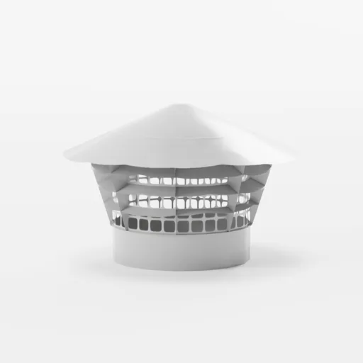 Plastic ventilation canopy