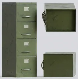 Vintage Metal Filing Cabinet
