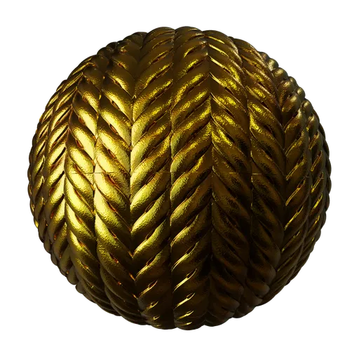 Golden patterned metal