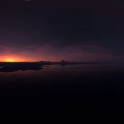 Twilight Night Landscape