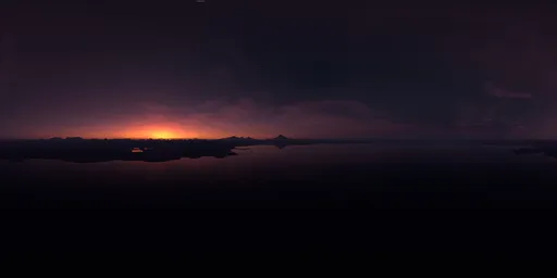 Twilight Night Landscape