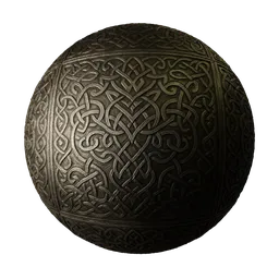 Metal Engraved Viking Celtic Design