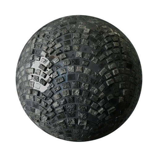Wet Stone Rock Tile Pavement