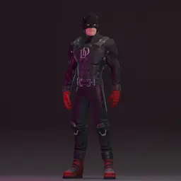 DareDevil V3- Rigged - Lowpoly