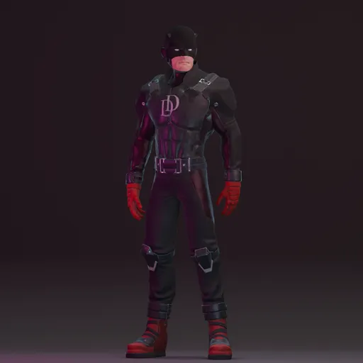 DareDevil V3- Rigged - Lowpoly