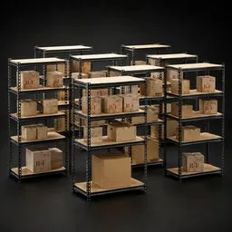 Warehouse Storage Rack Set
