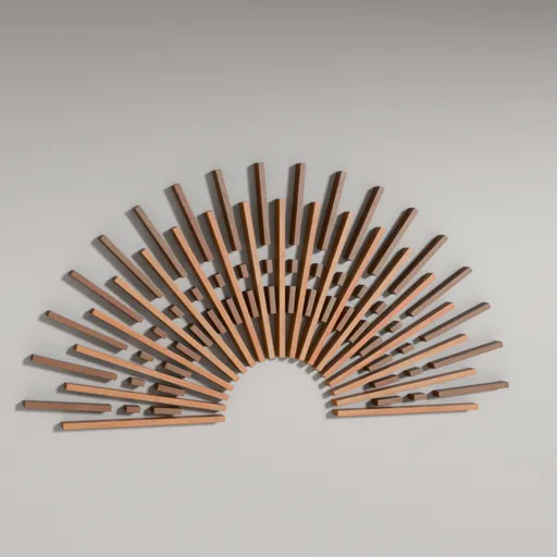 Wooden Radial Wall Panel