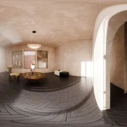 Modern Earth-Tone Living Room