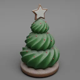 Christmas Tree Icing Dessert