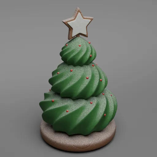 Christmas Tree Icing Dessert