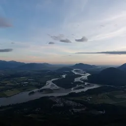 Dramatic Sunset over Canadian Nature