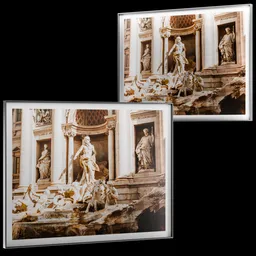 Trevi Fountain Photography Printed Frame