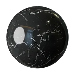 Black Marble Whit Veins