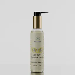 Cosmetics face wash bottle white bg