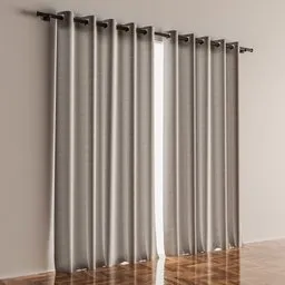 "Translucent Fabric Curtain - Photorealistic 3D Model for Blender 3D"