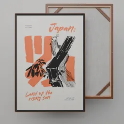 Japanese Fabric Wall Art "bamboo"