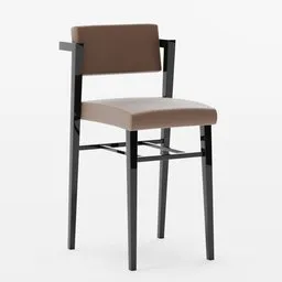 Modern Leather Bar Stool