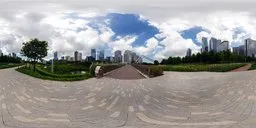 Cloudy bridge during the day